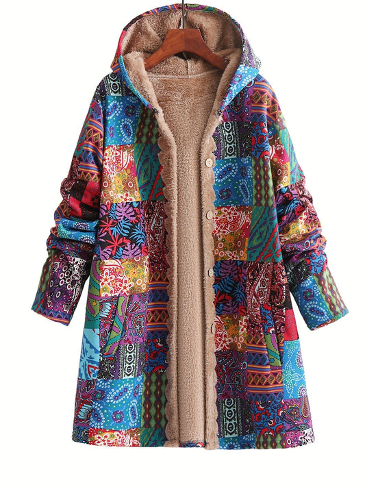 LYDIA™|ABRIGO PATCHWORK BOHO