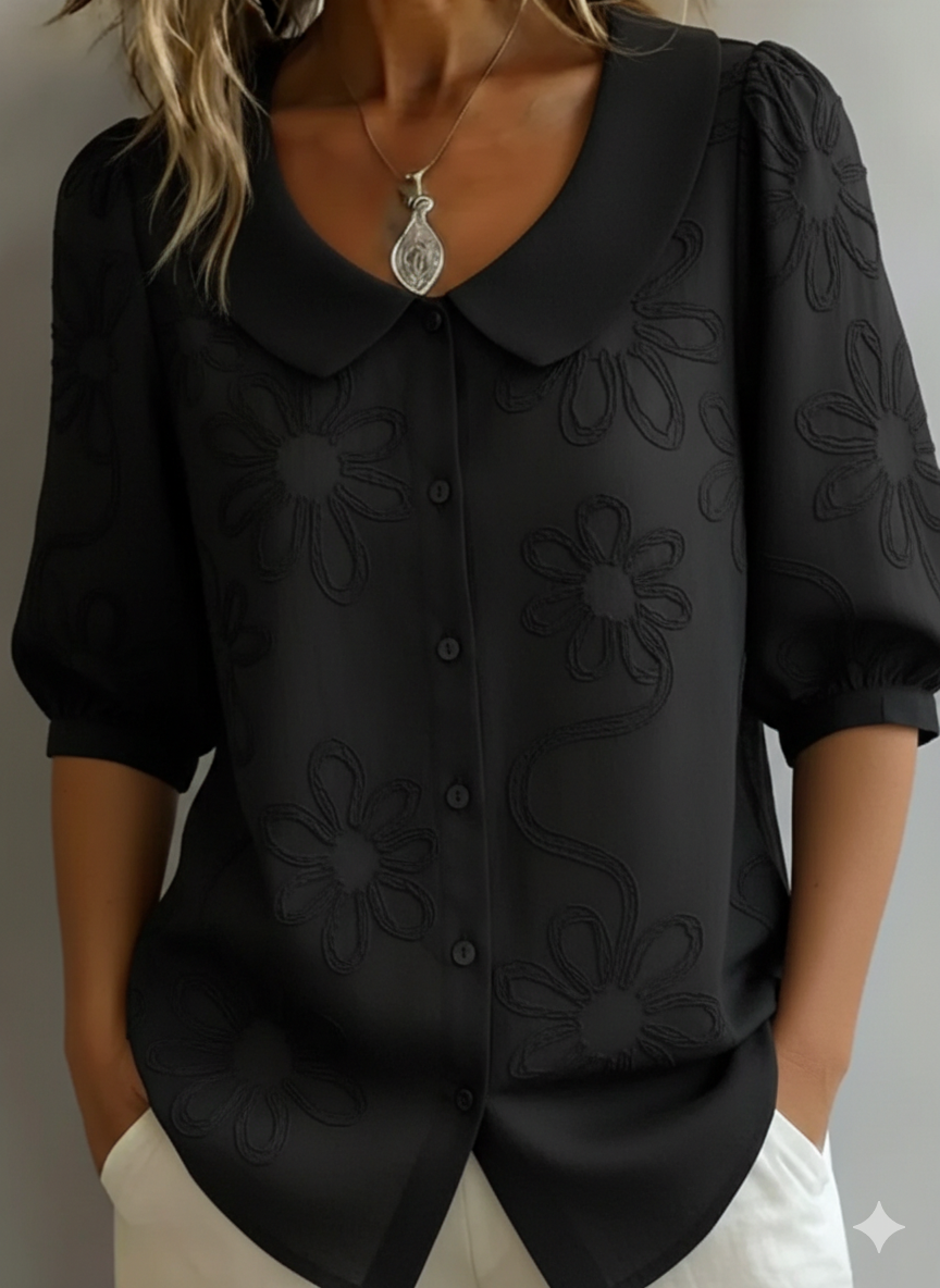 Blerta - Blusa Floral Con Elegancia Natural