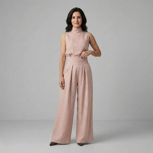 Maria | Conjunto de algodón y lino minimalista